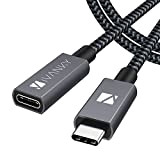 Rallonge USB C, iVANKY Câble d'extension Type C mâle à Femelle Compatible, Supporte Chargement/synchronisation/vidéo 4K pour Macbook pro 2017 Samsung ...