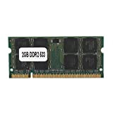RAM DDR2 Mémoire, 2GB 533MHz 200 Broches DDR2 Module de Mémoire pour Carte Mère Ordinateur Portable Compatible avec Intel, AMD.
