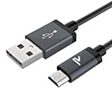 Rampow Câble Micro USB 2m Nylon Tressé en Filet 2.4A - Câble Chargeur Samsung S7/S7 Edge/S6/J3 J5 J6 J7 2016 ...