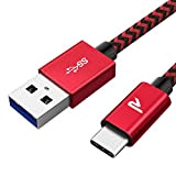 RAMPOW Câble USB C à USB 3.0 1M, Cable USB Type C Charge Rapide 3A QC 3.0, Câble Chargeur USB ...