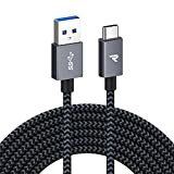 RAMPOW Câble USB C à USB 3.0 3M, Cable Chargeur USB C Charge Rapide 3A QC 3.0, Cable USB Type ...