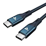 RAMPOW Câble USB C vers USB C 100W 2M, Câble USB C avec puce E-Mark PD 3.0 Nylon Tressé pour ...