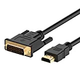 Rankie Câble Adaptateur HDMI vers DVI, Bidirectionnel, 1,8m, Noir
