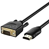 Rankie Câble HDMI vers VGA (Male à Male), Compatible avec Ordinateur Portable, PC, Moniteur, Projecteur, HDTV, 1,8m