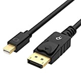 Rankie Câble Mini DisplayPort (Mini DP) vers DisplayPort (DP), Résolution 4K Prêt, 1,8m, Noir