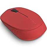 Rapoo Souris optique sans fil Multi-Mode Silencieuse "M100" (bluetooth, souris d'ordinateur, design, avec boutons et molette de défilement) Rouge