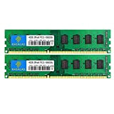 Rasalas 8GB Kit (2x4GB) PC3-10600 DDR3-1333 PC3 10600U Ram DDR3 2Rx8 PC3-10600U 1333 MHz DDR3 1.5V CL9 240-pin Memory Module ...