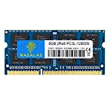 Rasalas 8GB PC3L-12800S DDR3 1600mhz Laptop RAM 2Rx8 1.35V 204-Pin CL11 Portable Mémoire RAM Module Upgrade
