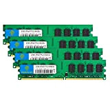Rasalas DDR2 800 PC2-6400 8GB Kit (4x2GB) 2RX8 1.8V CL6 Udimm Non-ECC Unbuffered Desktop RAM Memory Modules