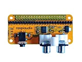 RASPIAUDIO Audio DAC Hat Sound Card (Audio+V2) for Raspberry PI4 All Models Pi Zero / Pi3 / Pi3B / Pi3B+ ...