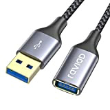 RAVIAD Câble Rallonge USB 3.0 2M, Câble Extension USB 3.0 Mâle A vers Femelle A 5Gbps Nylon Tressé Compatible pour ...