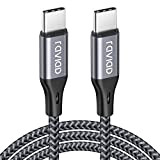 RAVIAD Câble USB C vers USB C 1M, Câble USB Type C Charge Rapide PD 60W Nylon Tressé Compatible avec ...