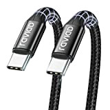 RAVIAD Câble USB C vers USB C 1M, Câble USB Type C PD Charge Rapide 60W Nylon Tressé pour Samsung ...
