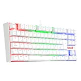 Redragon Kumara White K552RGB - Mechanical Gaming Keyboard - Tenkeyless - Red Switch - Reinforced - RGB Backlight - Spanish ...