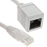 Réseau Cat5E-CCA UTP Ethernet RJ45 d'extension Rallonge Male/Female câble 2 m [2 mètre/2m]