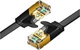 Reulin Câble Ethernet 1.8M Cat.7 Plat LAN Câble 10G pour Extension WiFi, Modem Routeur Internet, Commutateur Réseau, Adaptateur de Prise ...