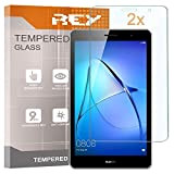 REY [Lot de 2] Verre Trempé pour Huawei MEDIAPAD T3 8" / / Honor Play Pad 2, Protecteur d'écran qualité ...
