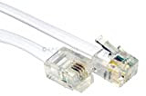Rhinocables Câble ADSL RJ11 de qualité Premium à Haute Vitesse, mâle, pour routeur BT, Modem Haut débit, Internet et câble ...