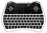 Rii Mini i28 ONE Wireless (disposition italienne) – Mini clavier rétro-éclairé avec pavé tactile, souris gyroscope, microphone et prise audio ...