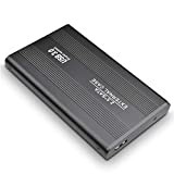 Riyth Disque Dur Externe 2to, Disque Dur Externe Aluminium USB3.0 2.5" HDD Compatible avec Xbox One,PC,Desktop, Laptop, Chromebook.B(2TB,Noir)
