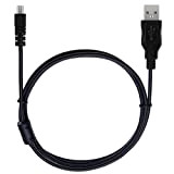 Rnitle Câble USB compatible avec Panasonic/Lumix/Nikon DMC-FZ1000 -FZ300 -FZ200 -FZ72 -FZ70 DMC-FT5 -FT30 Charge USB Data données,1,5 m(Noir)