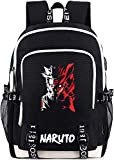 Roffatide Anime Sac à dos imprimé pour Naruto Cosplay College School Bag Sac à dos pour ordinateur portable avec port ...