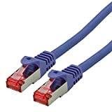 ROLINE Cordon LAN Cat 6 - Component Level - Câble réseau S/FTP Ethernet avec connecteur RJ45 - violet 1 m