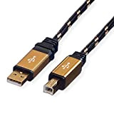 ROLINE GOLD Câble USB 2.0, type A-B, 1,8m