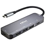 ROLINE Hub USB 3.2 Gen 2, 4X, câble de Connexion Type C