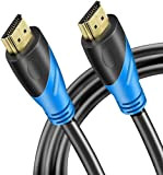 Rommisie Câble HDMI 4K 10 m (HDMI 2.0, 18 Gbit/s) Connecteurs plaqués or ultra haut débit, retour audio Ethernet, compatible ...