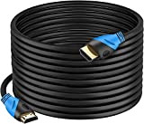 Rommisie Câble HDMI 4K 15 m (HDMI 2.0, 18 Gbit/s) Connecteurs plaqués or ultra haut débit, retour audio Ethernet, compatible ...