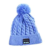rongweiwang Bluetooth V5.0 Cap Bonnet avec l'hiver au Chaud Ballon sans Fil Ecouteur Appel Musique d'hiver Chaud Hat pour Les ...