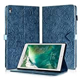 Rostsant Coque iPad 6./5. Generation, iPad Air 2/Air 1, iPad Pro 9.7" Housse en Cuir PU Portefeuille Magnétique avec Porte-Stylo ...
