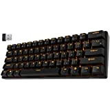 Royal Kludge RK61 Câblé/sans Fil Bluetooth 3.0 Multi-Device LED Backlit Mécanique Gaming/Office Clavier for iOS, Android, Windows and Mac with ...
