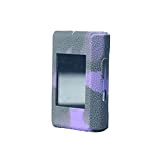 RUIYITECH Housse de protection en silicone pour GeekVape T200 Aegis Touch Mod Kit (noir violet)