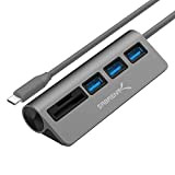 SABRENT Hub USB 3.0 3 Ports avec Lecteur de Carte SD/Micro SD (HB-U3CR)