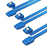SABRENT (Lot de 3) câbles SATA III (6 Gbit/s) coudés avec ergots de Verrouillage pour Disque Dur/SSD/Lecteur CD ou DVD ...