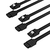 SABRENT (Lot de 3) câbles SATA III (6 Gbit/s) Droits avec ergots de Verrouillage pour Disque Dur/SSD/Lecteur CD ou DVD ...