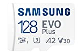 Samsung Carte mémoire microSD Evo Plus 128 Go SDXC U3 Classe 10 A2 130 Mo/s avec Adaptateur Version 2021 (MB-MC128KA/EU)