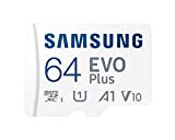 Samsung Evo Plus Carte mémoire microSD SDXC U1 Classe 10 A1 Adaptateur 130 Mo/S 64 Go