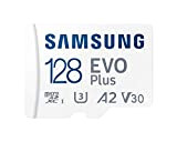 Samsung Evo Plus Carte mémoire microSD SDXC U3 Classe 10 A2 130 Mo/S Adaptateur 2021 128 Go