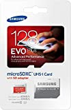 Samsung Memory Carte Mémoire 128 GB EVO Plus MicroSDXC UHS-I Grade 1 Classe 10 avec Adaptateur SD