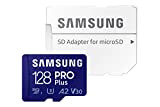 Samsung PRO Plus MB-MD128KA/EU Carte mémoire microSDXC UHS-I U3 160 Mo/s Full HD & 4K UHD avec adaptateur SD 128 ...