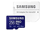 Samsung PRO Plus MB-MD256KA/EU Carte mémoire microSDXC UHS-I U3 160 Mo/s Full HD & 4K UHD avec adaptateur SD 256 ...