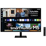 Samsung Smart Monitor M5 32’’ en resolution Full HD. Le 1er écran tout-en-un pour accéder facilement à vos applications de ...