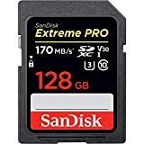 SanDisk 128 Go Extreme PRO SDXC, carte mémoire, jusqu'à 170 MB/s UHS-I Classe 10, U3, V30