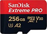 SanDisk 256 Go Extreme Pro Carte microSDXC + Adaptateur SD + RescuePRO Deluxe, jusqu'à 200 Mo/s, avec A2 App Performance, UHS-I, ...