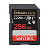 SanDisk 256 Go Extreme PRO carte SDXC + RescuePRO Deluxe, jusqu'à 200 Mo/s, UHS-I, Classe 10, U3, V30