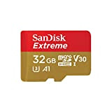 SANDISK - 32 Go Carte microSD Extreme avec Adaptateur SD | Idéal pour les Caméras d'Action & Drones | Design ...