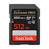 SanDisk 512 Go Extreme PRO carte SDXC + RescuePRO Deluxe, jusqu'à 200 Mo/s, UHS-I, Classe 10, U3, V30